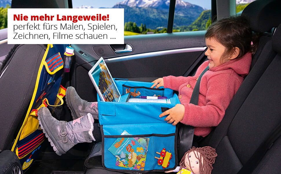 Kinder Autositz Reise Spieltisch Knietablett Pink